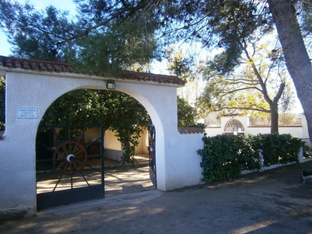Entrada a la finca